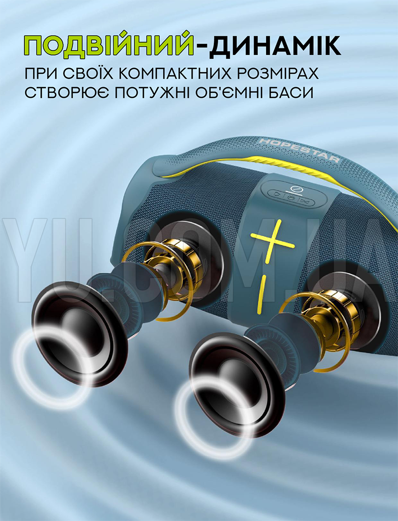 Портативна бездротова колонка Bluetooth Hopestar H60 Портативна бездротова колонка Bluetooth Hopestar H60